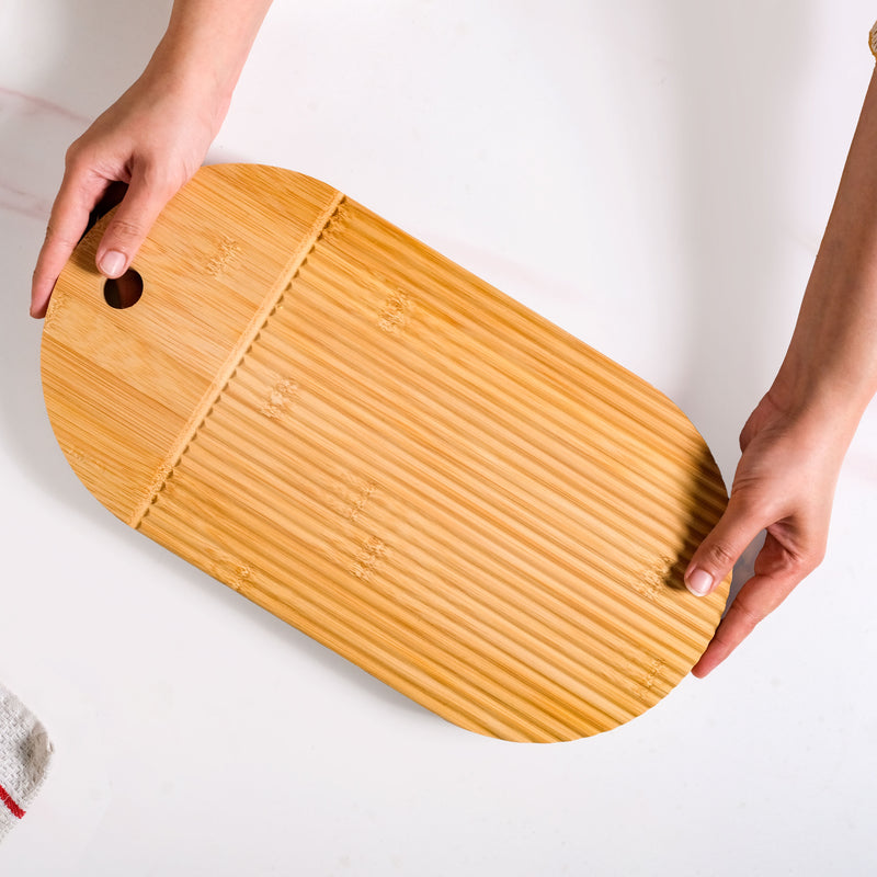 Capsule Bamboo Serving Tray 15 Inch