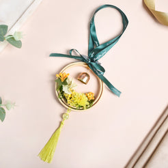 DIY Flower Car Charm For Rearview Mirror