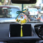 DIY Flower Car Charm For Rearview Mirror