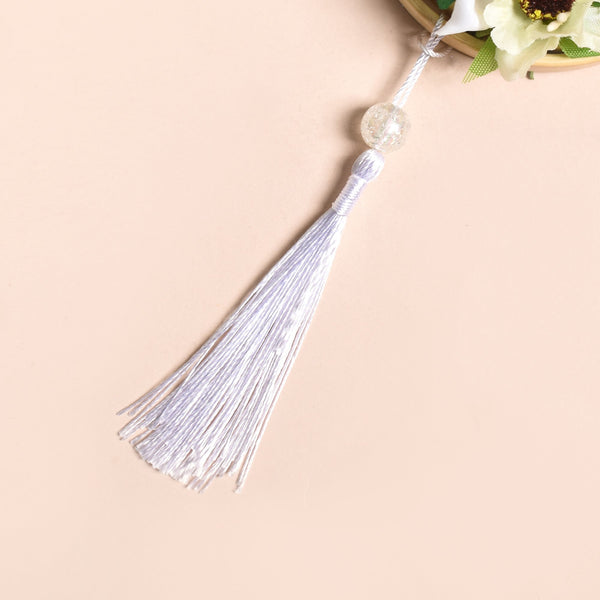 White Blooms DIY Hanging Car Accessory For Mirror