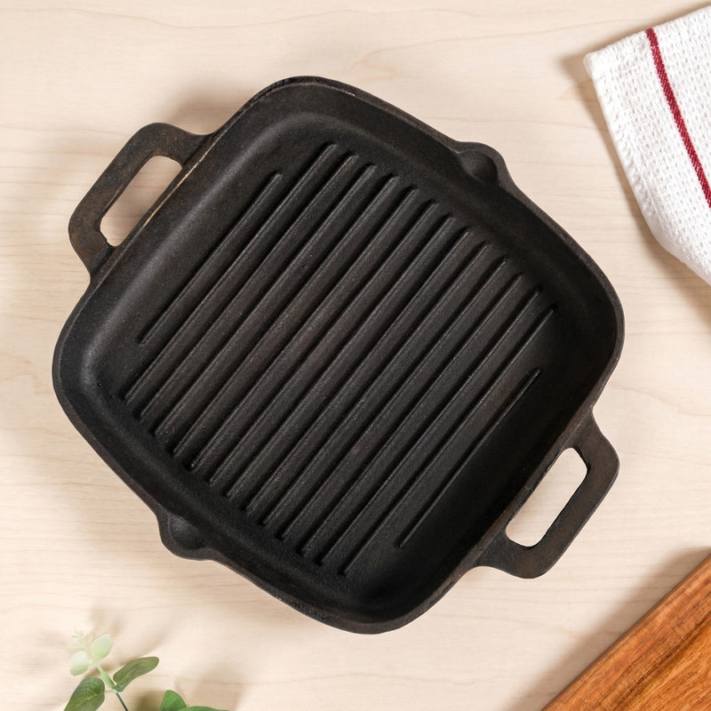 Cast Iron Grilling Pan With Side Handles