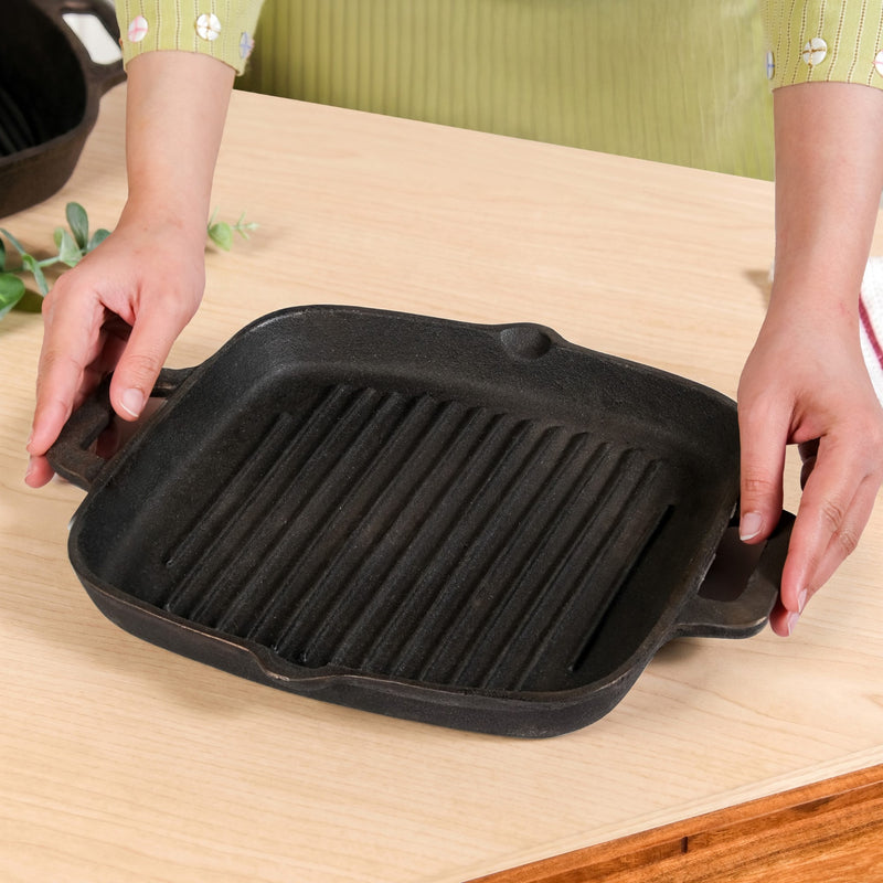 Cast Iron Grilling Pan With Side Handles