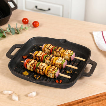 Cast Iron Grilling Pan With Side Handles