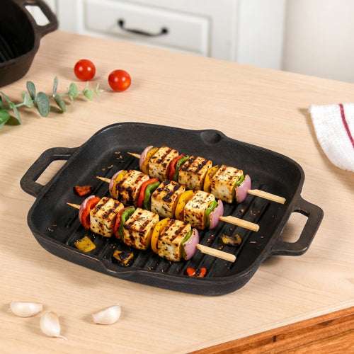 Cast Iron Grilling Pan With Side Handles
