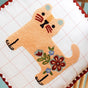 Cat Embroidered Cushion Cover With Tassels 42x42cm