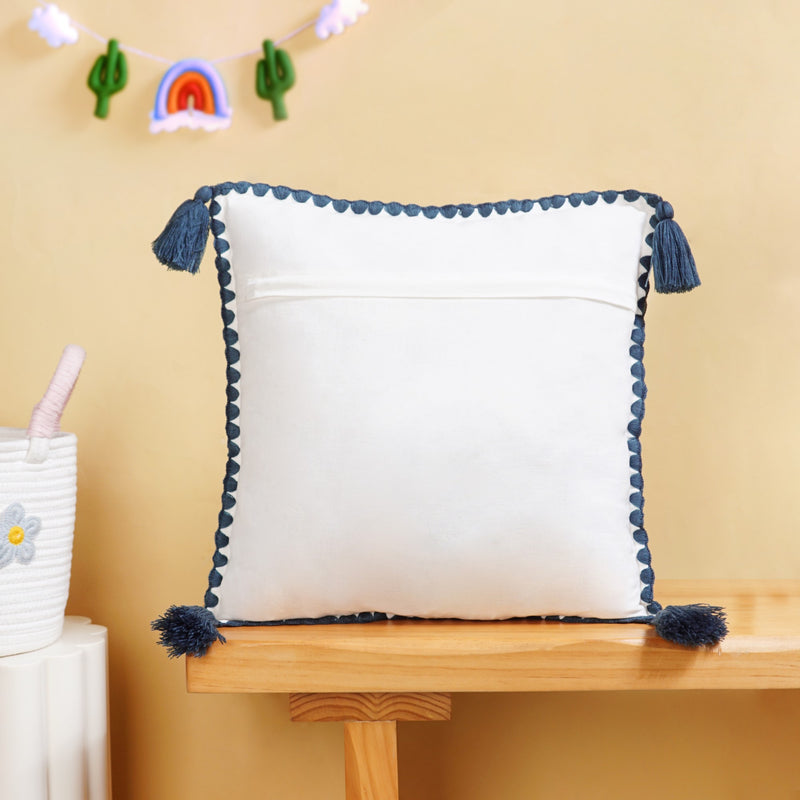 Cat Embroidered Kids Cushion Cover 42x42cm