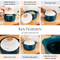Celestial Blue Slow Cooking Pot 3500ml