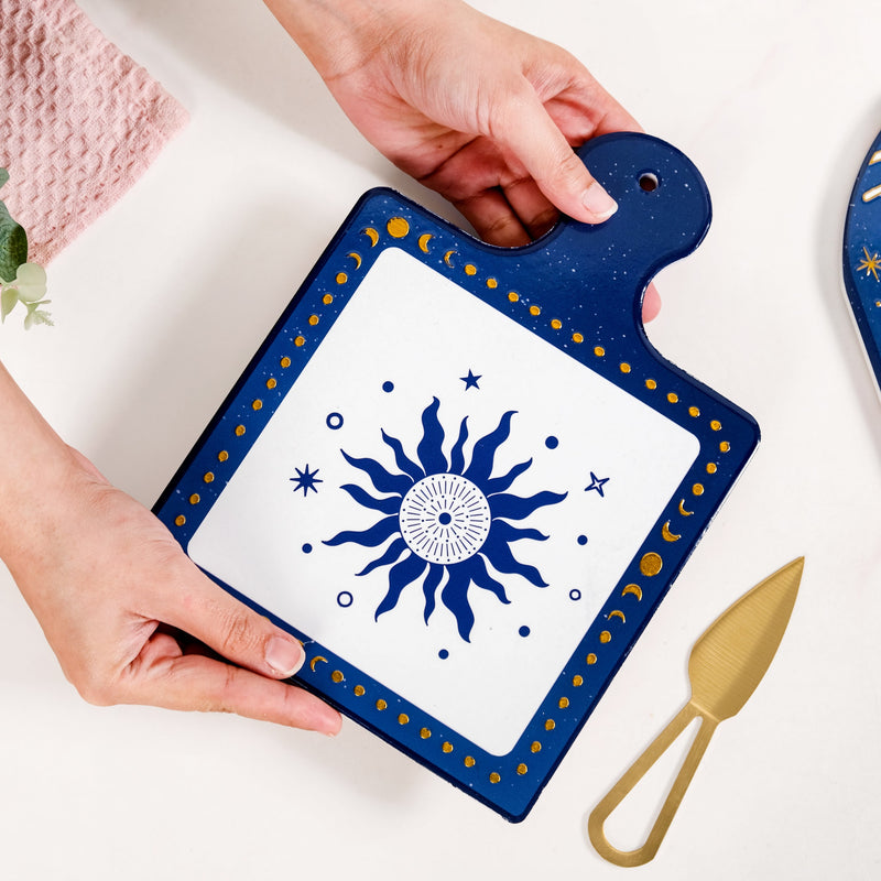 Celestial Charm Cheeseboard With Knife Set Of 2