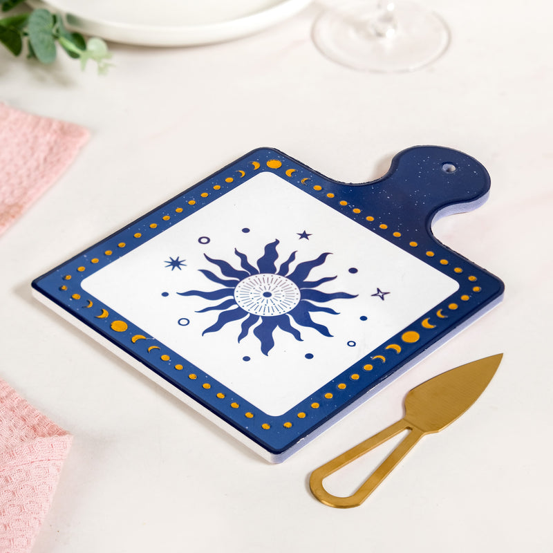 Celestial Charm Cheeseboard With Knife Set Of 2