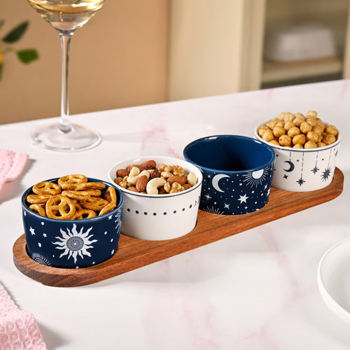 Celestial Charm Serving Platter Set Of 5