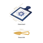 Celestial Charm Cheeseboard With Knife Set Of 2