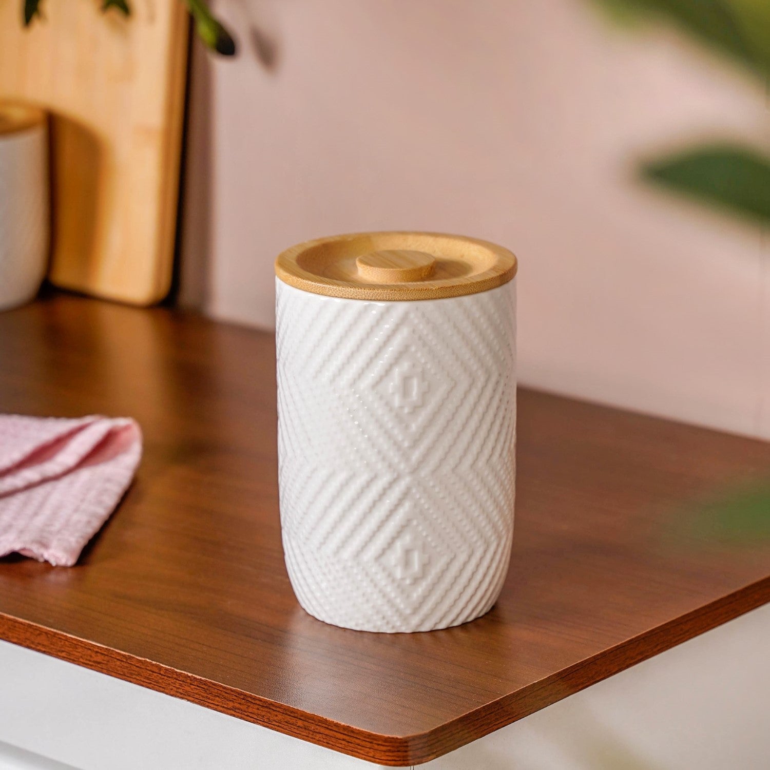 Ceramic Airtight Jar With Lid Large 700ml