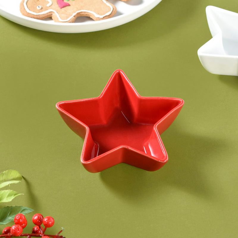 Ceramic Star Bowls Platter Set Of 4