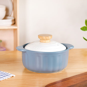 Ceramic Stew Pot With Lid And Handle 2000ml