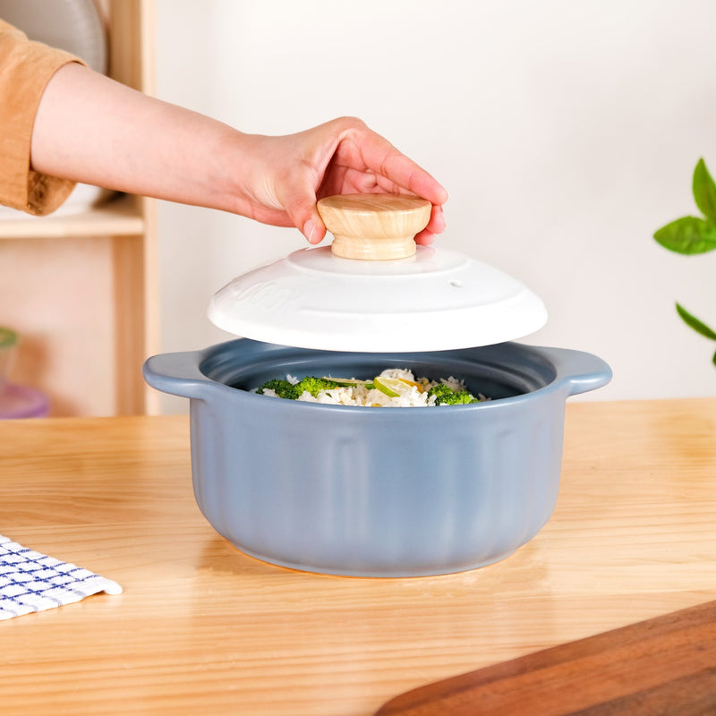 Ceramic Stew Pot With Lid And Handle 2000ml