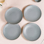 Grey Scallop Dinner Plates Set Of 4 10 Inch - Dinner plates, dinner plate set, ceramic dinner plates, dinner plates set of 4