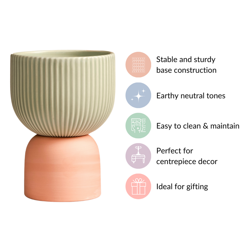 Earthy Minimalist Flower Vase