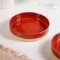 Set Of 2 Large Amber Clay Serving Bowls 800ml - Serving bowls, ceramic bowls set, large bowls, serving dishes