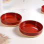 Set Of 2 Large Amber Clay Serving Bowls 800ml - Serving bowls, ceramic bowls set, large bowls, serving dishes