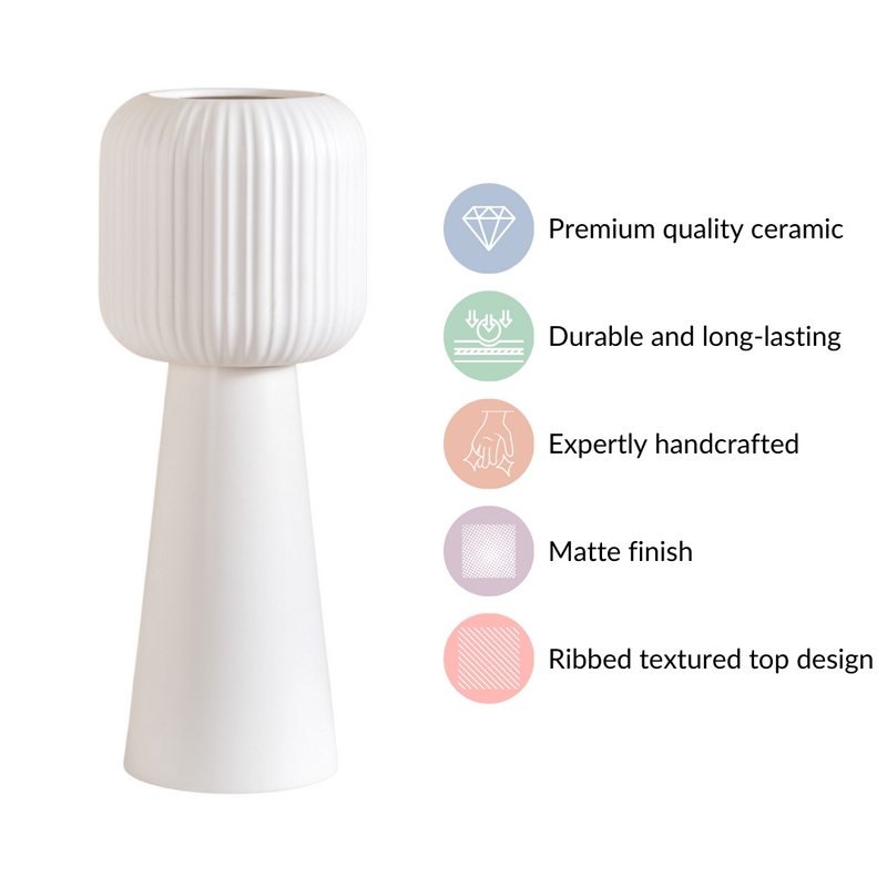 Nordic Decorative Floor Vase White