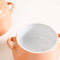 Amara Ceramic Soup Bowl Set Of 2 Peach 450ml