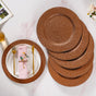 Bronze Shimmer Charger Plate Set Of 6 13 Inch - Charger plates, decorative plates, plates set of 6, service plates, under plates