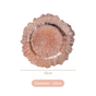 Rose Gold Reef Design Charger Plate Set Of 6 12 Inch- Charger plates, decorative plates, plates set of 6, service plates, under plates