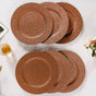 Bronze Shimmer Charger Plate Set Of 6 13 Inch - Charger plates, decorative plates, plates set of 6, service plates, under plates