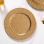 Gold Shimmer Charger Plate Set Of 6 13 Inch - Charger plates, decorative plates, plates set of 6, service plates, under plates, gold charger plates