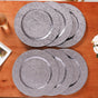 Sparkle Grey Charger Plate Set Of 6 13 Inch- Charger plates, decorative plates, plates set of 6, service plates, under plates