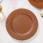 Bronze Shimmer Charger Plate Set Of 6 13 Inch - Charger plates, decorative plates, plates set of 6, service plates, under plates