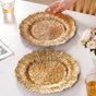 Luxury Gold Reef Charger Plate Set Of 6 12 Inch- Charger plates, decorative plates, plates set of 6, service plates, under plates, gold charger plates