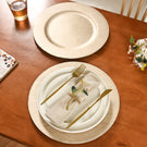 Gold Textured Charger Plates Set Of 6 13 Inch