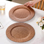 Bronze Shimmer Charger Plate Set Of 6 13 Inch - Charger plates, decorative plates, plates set of 6, service plates, under plates