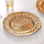 Luxury Gold Reef Charger Plate Set Of 6 12 Inch- Charger plates, decorative plates, plates set of 6, service plates, under plates, gold charger plates