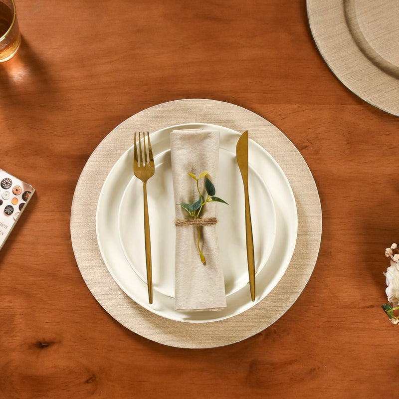 Gold Textured Charger Plates Set Of 13 Inch Online Premium