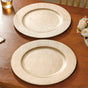 Gold Charger Plate Tableware Set Of 6 13"