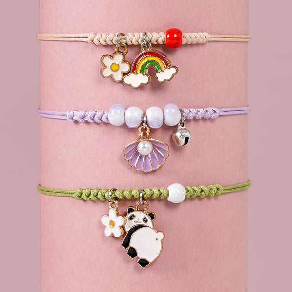 Charm Trio Bracelet For Kids Set Of 3