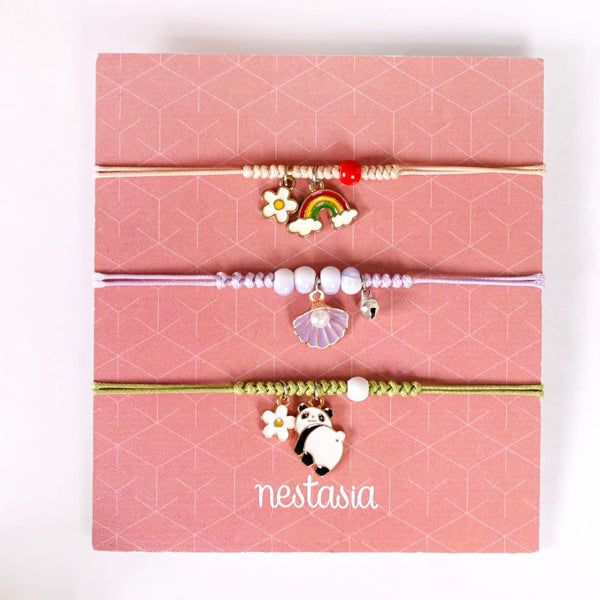 Charm Trio Bracelet For Kids Set Of 3