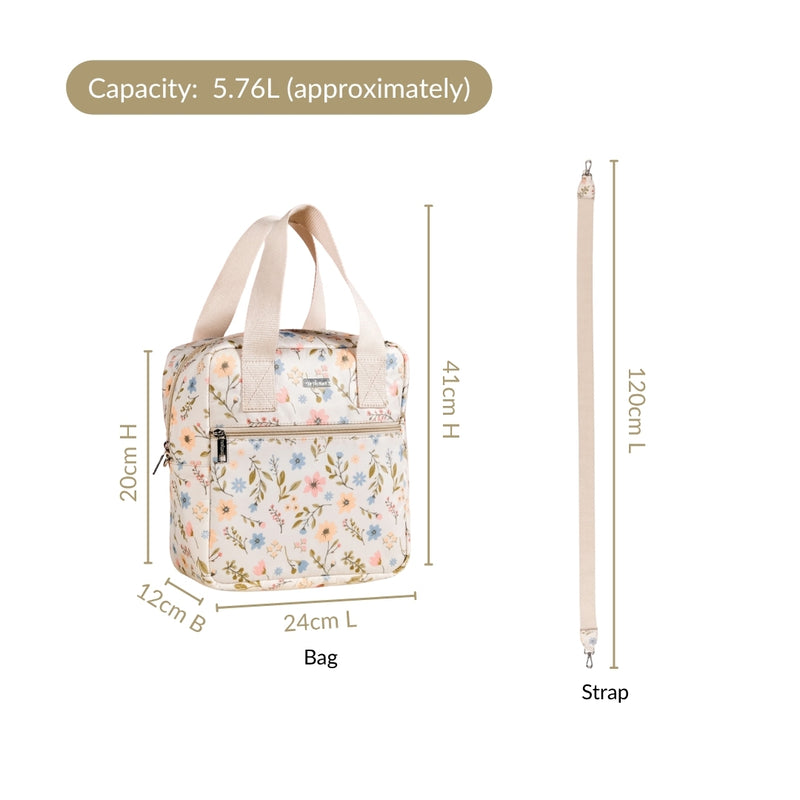 Charming Meadow Insulated Lunch Bag