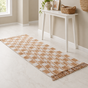 Terra Checks Handwoven Floor Runner 130x50cm