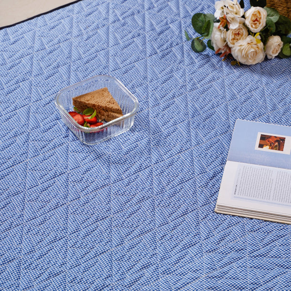 Quilted Briefcase Picnic Mat 84x60 Inch