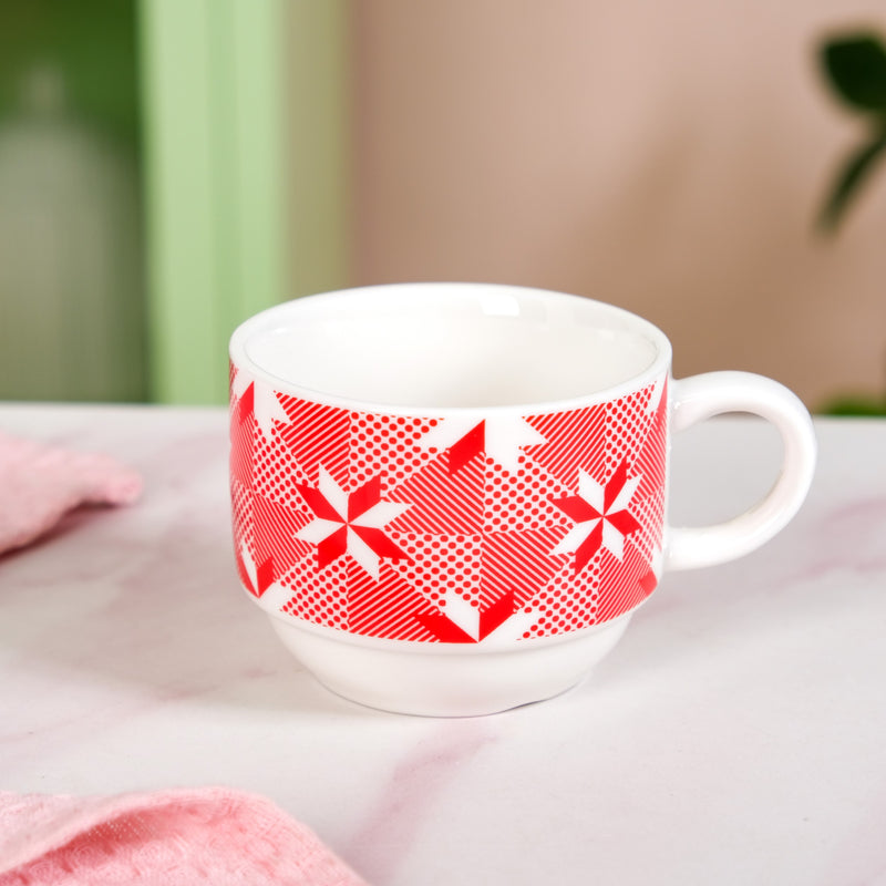 Christmas Hot Chocolate Cup Spoon And Coaster Set Of 6