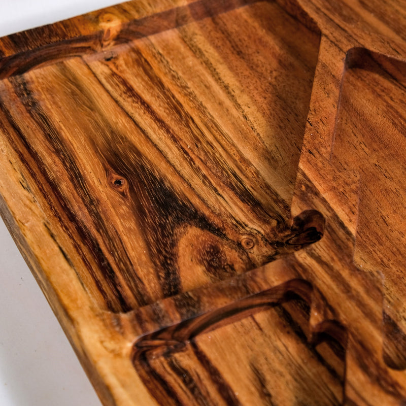 Christmas Tree Acacia Wood Serving Platter