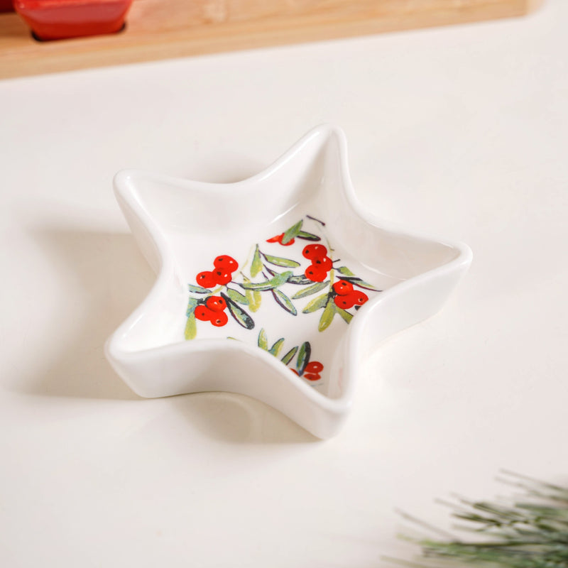 Christmas Tree And Star Platter Set Of 4