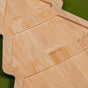Christmas Tree Sectioned Platter Set Of 4