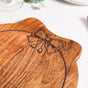 Christmas Wreath Acacia Serving Platter