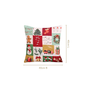 Christmas Chronicles Embroidered Cotton Cushion Cover 40x40cm