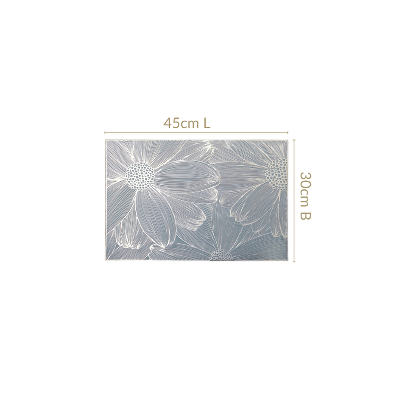 Chrome Blossom Table Mat Set Of 6