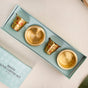 Chrysanthemums Pure Brass Filter Coffee Dabara Set For 2 With Gift Box